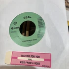SEAL Kiss from a rose & Waiting for you 7" 45 record NEW RARE! + juke box strip