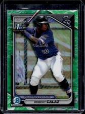2024 Bowman Robert Calaz Chrome Lunar Glow Refractor 1st #BCP-131 Rockies