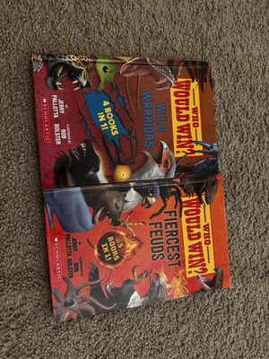 Who Would Win Books (lot Of 2) Wild Warriors And Fiercest Feuds (new)