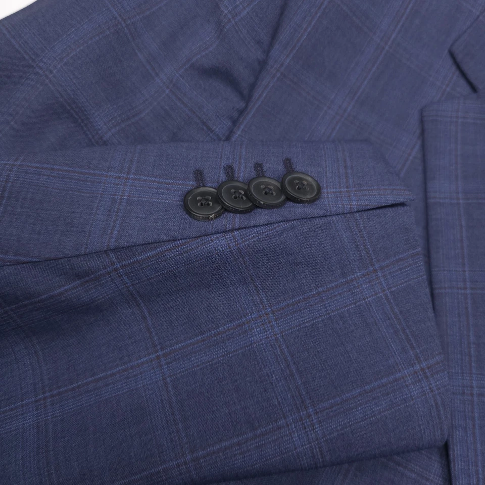 $1195 Traje Paul Smith Soho Azul a Cuadros Calce Ajustado Para Hombre Talla US 40R (EU 50R) Foto 4 de 4