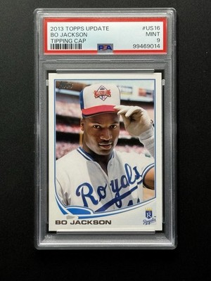 2013 TOPPS UPDATE TIPPING CAP #US16 BO JACKSON PSA 9