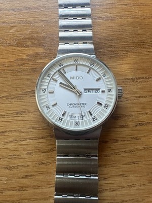 Mido All Dial Chronometer Auto 40mm SS Men's Watch m8340 MISSING MOVEMENT PARTS 