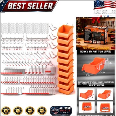 Rust Resistant 238 PCS Pegboard Hooks Assortment   Perfect for Home Organization