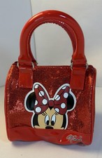 Disney Parks Authentic Minnie Mouse Little Girl  s Purse, Red Sequins/Glitter