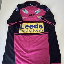 Leeds Rhinos Men’s Pink 2013  Rugby Shirt Size LARGE Excellent Condition Rugby