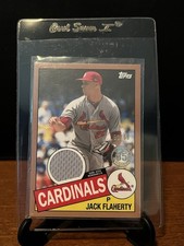 2020 Topps 1985 Relics Series 2 Jack Flaherty Cardinals Gold MEM #85TR-JF /50
