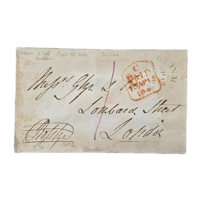 Sir James Alexander St Clair MP 3rd Earl Rosslyn Signed Free Franked Envelope UK