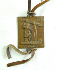 MEDAGLIA FASCISMO SPORT INVERNALI SCI SCIATORE ASIAGO PNF OND 1939 VICENZA