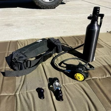 SPARE AIR XTREME 6 Cu Ft - Mini Scuba tank kit / 15-20 min diving pony bottle