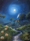 Pete Rumney Painting The Shepherds Midnight Shortcut Fun Hand painted Canvas Art
