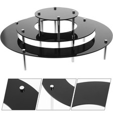 1 Set Clear Cake Stands Cupcake Riser Stand Dessert Table Display Rack Figures