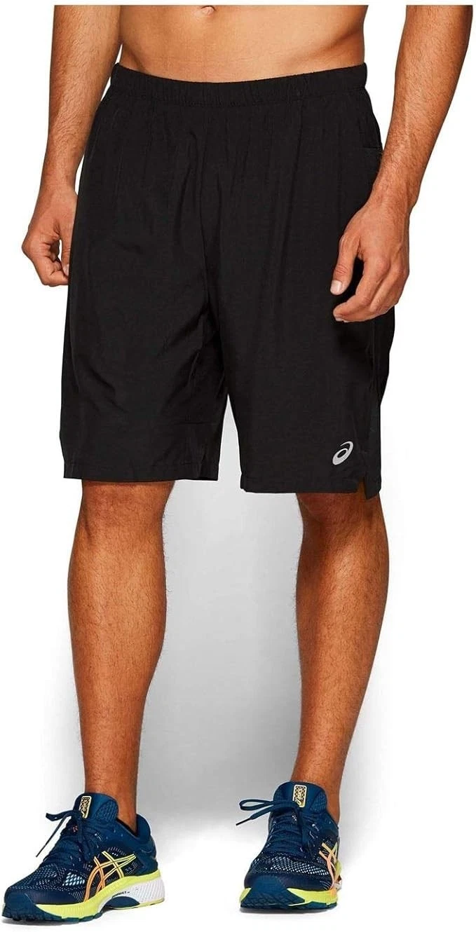 ASICS 2-in-1 7" Lined Inch Running Shorts Black/Grey Reflective Medium New