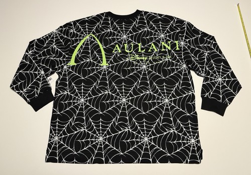 Disney Aulani Halloween Stitch Spirit Jersey RARE SIZE XL NWT Glow Spider Web - Picture 6 of 6