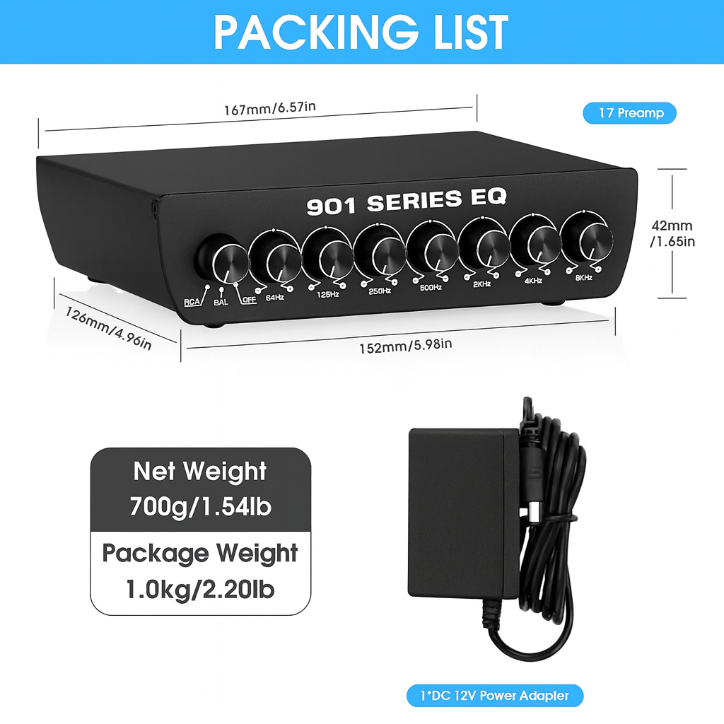 BOSE 901WB イコライザー　動作品 901 Series EQ Conversion – Equalizer for Bose 901 Series I–VI
