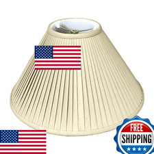 Royal Designs BS-727-12LNTP Coolie Empire Side Pleat Lamp Shade, 4.5 x 12