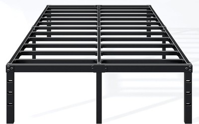 Hafenpo 12/14/16/18-Inch Bed Frame - Sturdy Metal Platform, No Box Spring Needed
