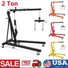 2T/4400LBS Engine Hoist & Leveler Folding Hydraulic Crane Lift Cherry Picker
