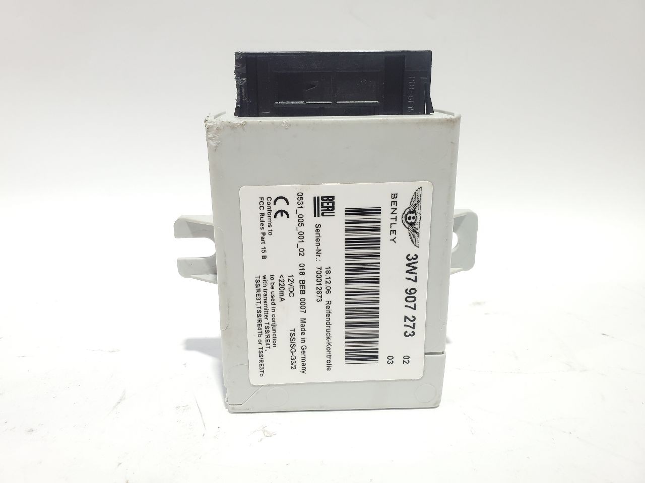 Bentley Continental GT 2004-2018 Rear Tpms sensor P/N 3W7907273