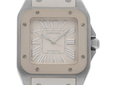 Cartier Santos 100 Ivory Ref.2878 2007 Full Set wie Neu Vintage