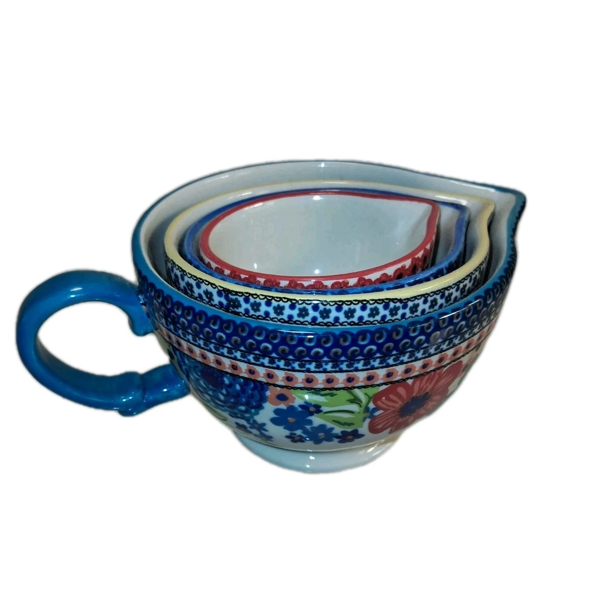 The Pioneer Woman Nesting Measuring Cups/Bowls Set of 4 -1/4, 1/3, 1/2 & 1 Cup