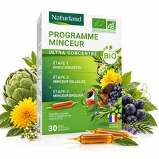 Programme Minceur Bio Naturland – Programme 3 étapes – 30 ampoules