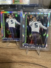 Jason Myers 2025 Topps Chrome Refractor & Wave Refractor 280 Seahawks