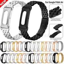 Stainless Steel Metal Band For Google Fitbit Air 2026 Adjustable Wristband Strap