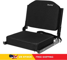 Stadium Seats for Bleachers Ultra Padded Portable Chair with Back Support Black