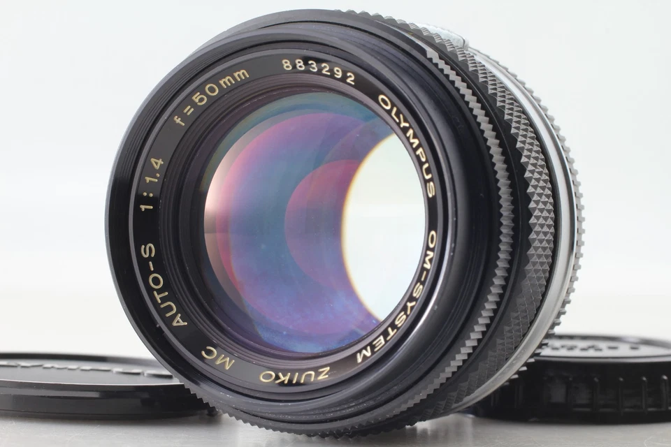 *Exc+5* Objectif Olympus G.Zuiko Auto-s 50 mm F1,4 avec adaptateur de monture... - Photo 1/4