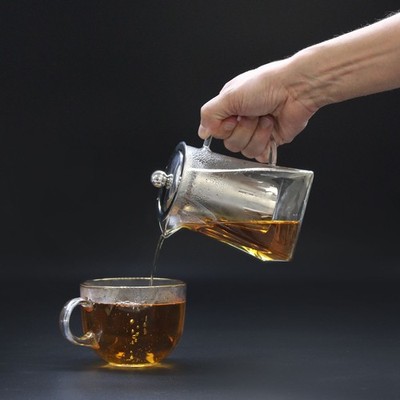 Teekanne aus Glas - Turmform - 780 ml