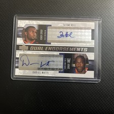 2004 Upper Deck Dual Endorsements Tatum Bell & Darius Watts Auto AR121