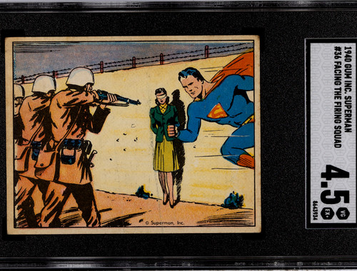 1940 Gum Inc Superman #36 Facing The Firing Squad — SGC 4.5