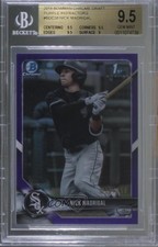 2018 Bowman Draft Chrome Purple Refractor Nick Madrigal BGS 9.5 GEM MINT 1yq