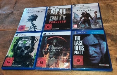 6 Spiele Call of Duty: Vanguard, MW2, Ad Infinitum, Last 2 PlayStation 5 PS5 PS4