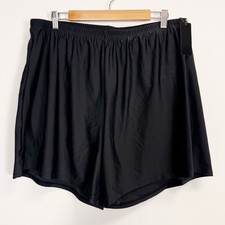 Island Escape Swim Shorts Womens 22W Black Thigh Minimizer Bottom NEW NWT