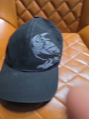Raven Embroidered Cotton Cap Bird Hat