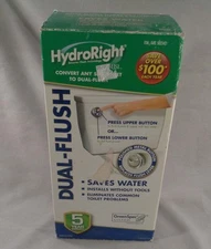 HydroRight Dual Flush Conversion Kit Convert Any Size Toilet Water Saver