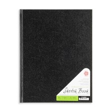 Black Hardbound Sketchbook 11x14 inch 110 Sheets for Drawing and Sketching