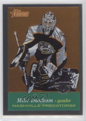 2001-02 Topps Heritage Retrofractor 85/558 Mike Dunham #71 4e8