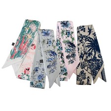 4pcs Purse Scarf For Handbags Silk Head Scarf For Hair Fashion Skinny Scarf F...