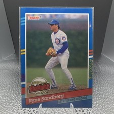 Donruss 1991 Bonus Ryne Sandberg Chicago Cubs Fielding Records Baseball BC-7