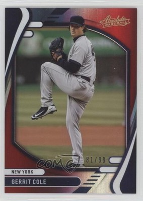 2022 Panini Absolute Spectrum Red 81/99 Gerrit Cole #69 1l67