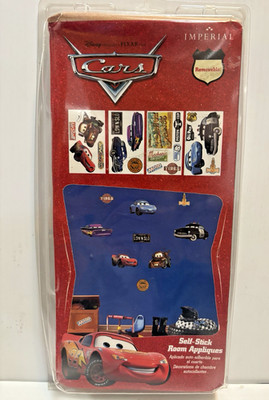 Disney Pixar Cars Removeable Self-Stick Room Stickers Appliques 19 Fast Shipping