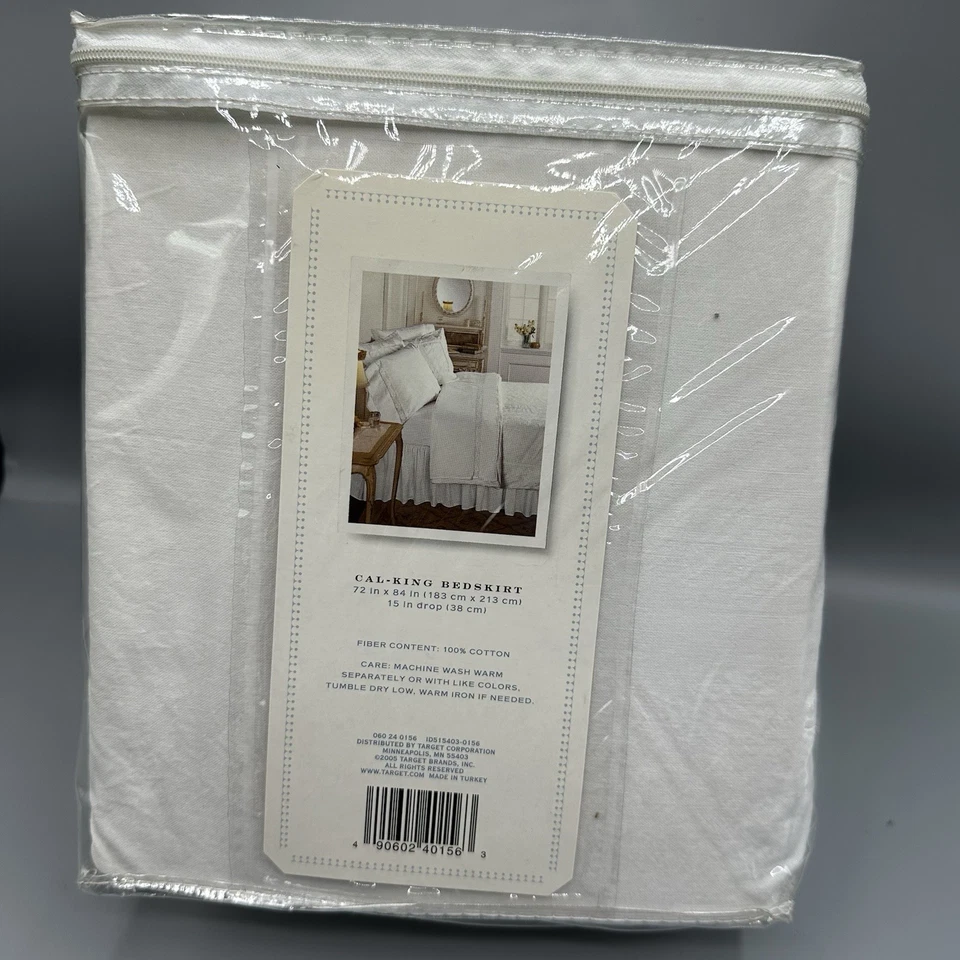 Juego de sábanas de algodón a rayas blancas egipcias Royal Sateen - Cal King Foto 2 de 4