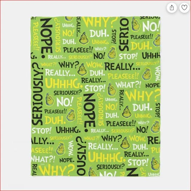 Snarky funny character | funny character Snarky Phrase Pattern Fleece Blanket