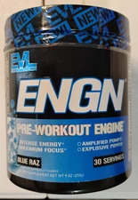 EVL ENGN: Hardcore Pre Workout Energy Drink Mix with Creatine for Energy, Pump