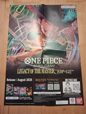 One Piece Card Game Poster ~ 510 mm x 720 mm Legacy of the Master OP-12 A2 Format