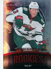 2015 Fleer Showcase Ultra Rookies Platinum Medallion /99 Gustav Olofsson #U30 RC