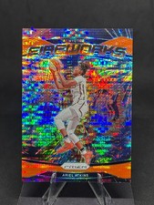 Ariel Atkins 2024 Panini WNBA Prizm - Fireworks Orange Pulsar /75 #3 Mystics RC