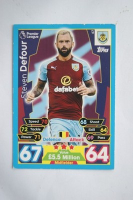 2017/18 Match Attax 67 Steven Defour, Burnley FC